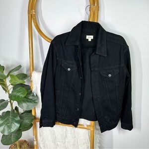 Able Black Denim Jacket sz S